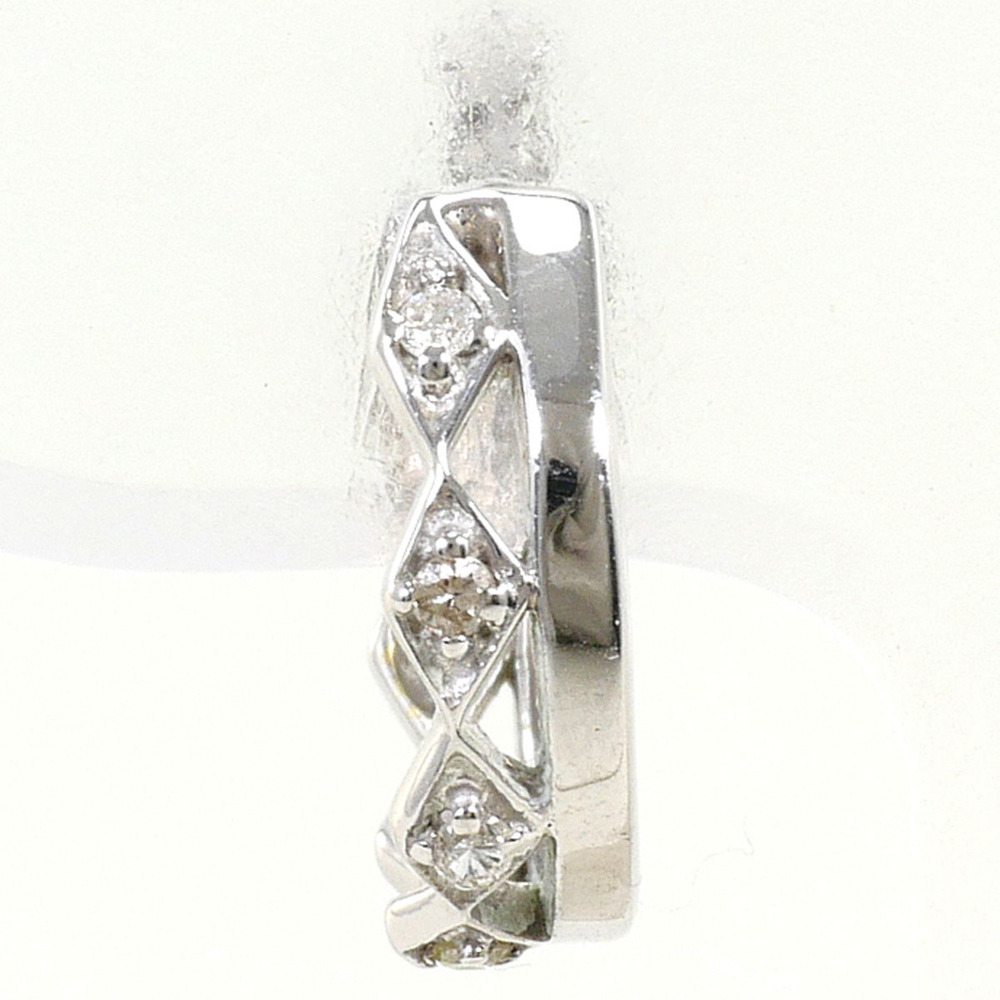 VINTAGE 14k Silver Diamond Earrings